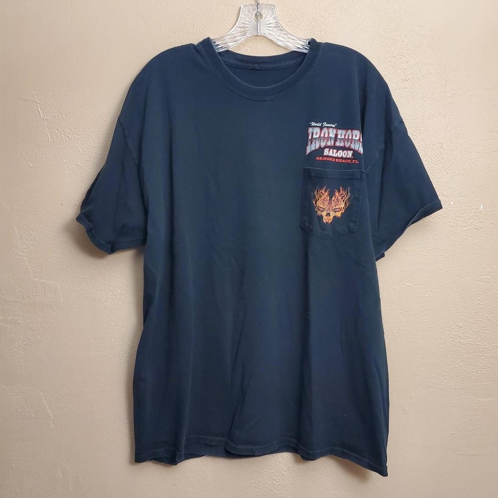 Iron Horse Saloon Ormond Beach Florida pocket tee